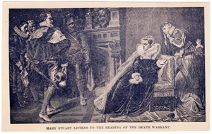 Mary Stuart listens to the reading of the Death Warrant